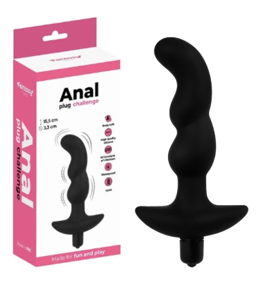 Zakrivljeni analni vibrator Anal Plug Challenge  FT001133-1